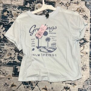 Light Blue Graphic Tee